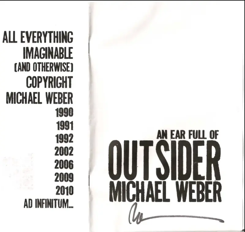 Michael Weber - An Ear Full of Outsider ( Instant Download )