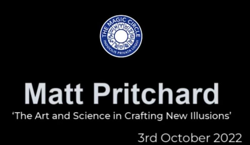 Matt Pritchard Lecture by The Magic Circle ( Instant Download )
