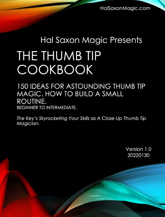 The Thumb Tip Cookbook by Hal Saxon ( Instant Download )