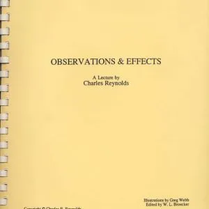 Charles Reynolds - Observations & Effects ( Instant Download )