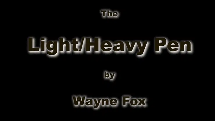 Light and Heavy Pen by Wayne Fox ( Instant Download )
