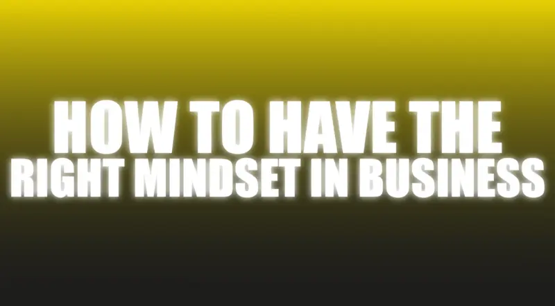 How To Have The Right Mindset In Business - The Netrix ( Instant Download )