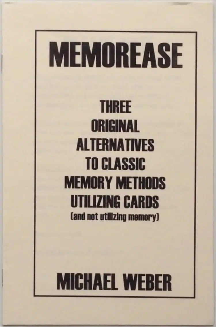 Memorease by Michael Weber ( Instant Download )