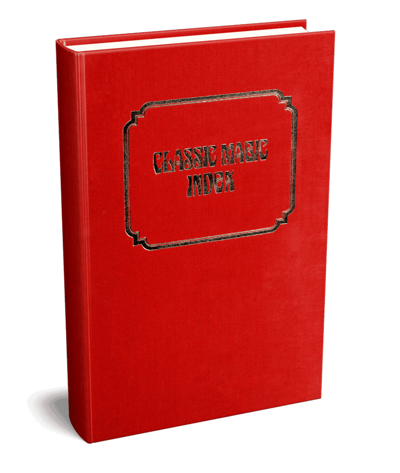 Classic Magic Index (Classic Magic series, vol. 7) by Robert J. Albo ( Instant Download )