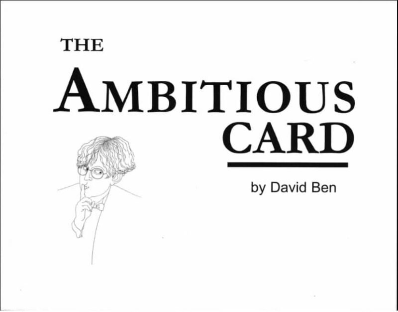 David Ben - The Ambitious Card ( Instant Download )